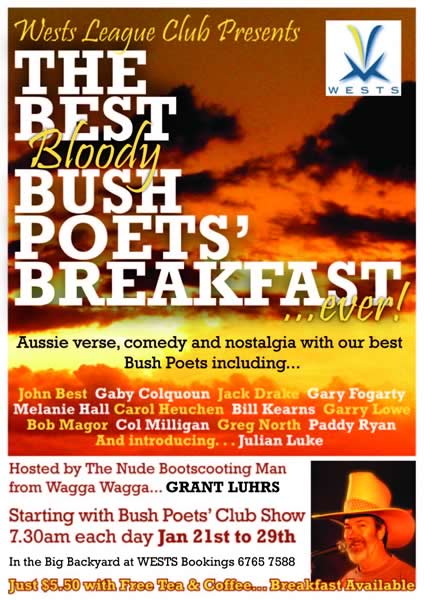 Poets for Bush Poets Breakfast Show